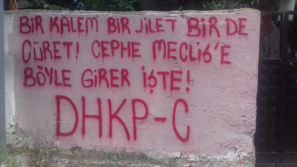 Çayan Mahallesinde Polisin Sildiği Yazılamalar Tekrar Yapıldı - Image 1