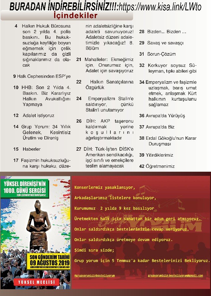 Çayan Mahallesi’nde Yürüyüş Dergisi Bildirisi Dağıtıldı! - Image 1