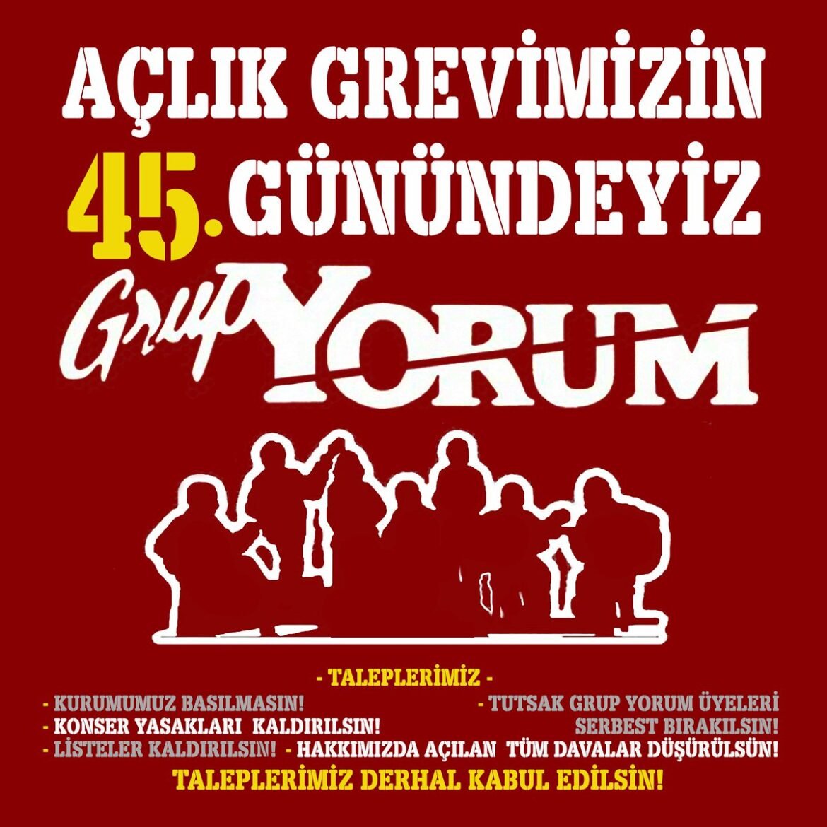 Grup Yorum Açlık Grevi Direnişinin 45. Gününde - Image 1