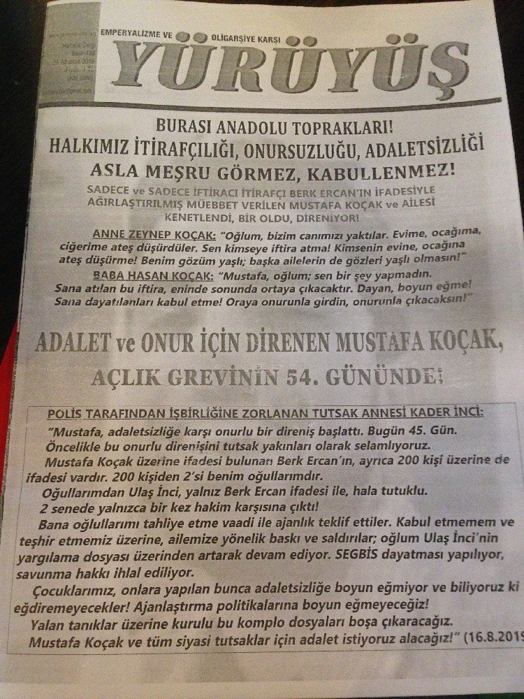 Mersin’de Yürüyüş Dergisi Dağıtımı - Image 1