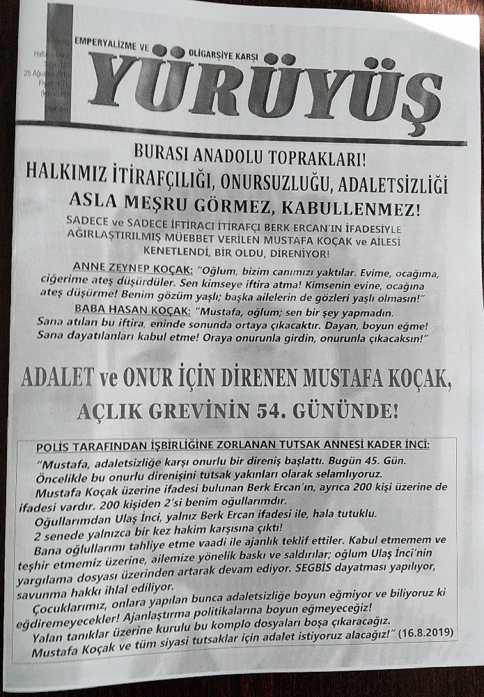 Adana’da Yürüyüş Dergisi Dağıtımı - Image 1
