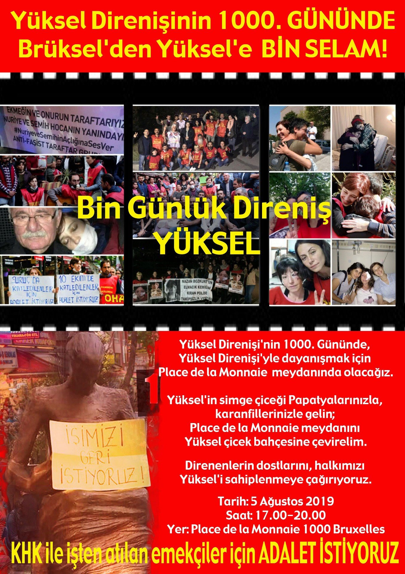 1000.Gününde Brüksel’den Yüksel’e Bin Selam. - Image 1 1000.Gününde Brüksel’den Yüksel’e Bin Selam. - Image 1