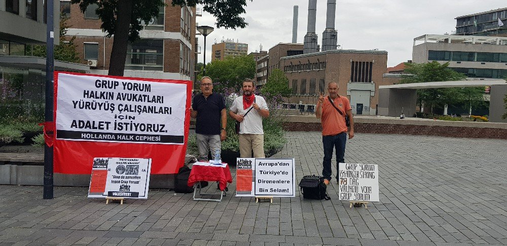 Hollanda’dan Grup Yorum, HHB Avukatları ve Yürüyüş Çalışanları İçin Destek Eylemi - Image 1