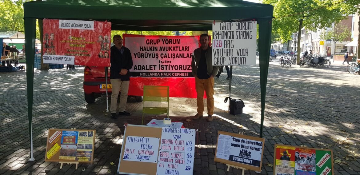 Hollanda Rotterdam’da Grup Yorum’a Destek Çadırı Eylemi - Image 1