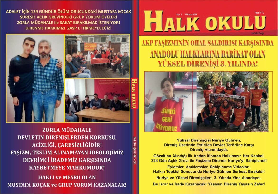 Halk Okulu Dergimiz Çıktı: Halk Okulu 1. Sayısı Yayında - Image 1