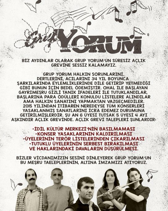 Grup Yorum Açlık Grevinin 178. Gününde - Image 2 Grup Yorum Açlık Grevinin 178. Gününde - Image 2