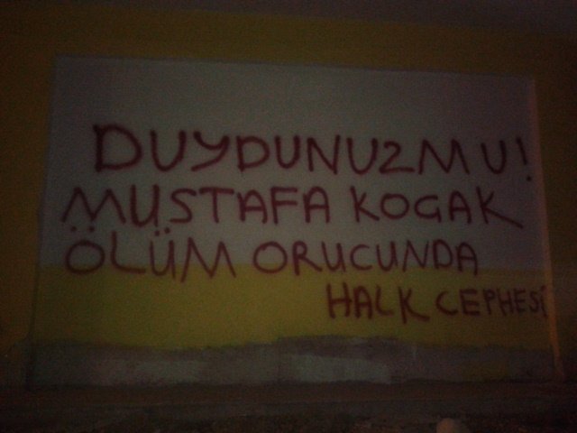 Hatay’da Mustafa Koçak İçin Yazılama - Image 1