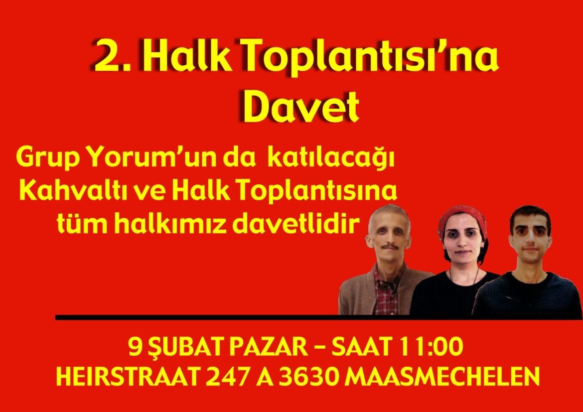 Belçika’da Halk Toplantısına Çağrı - Image 1