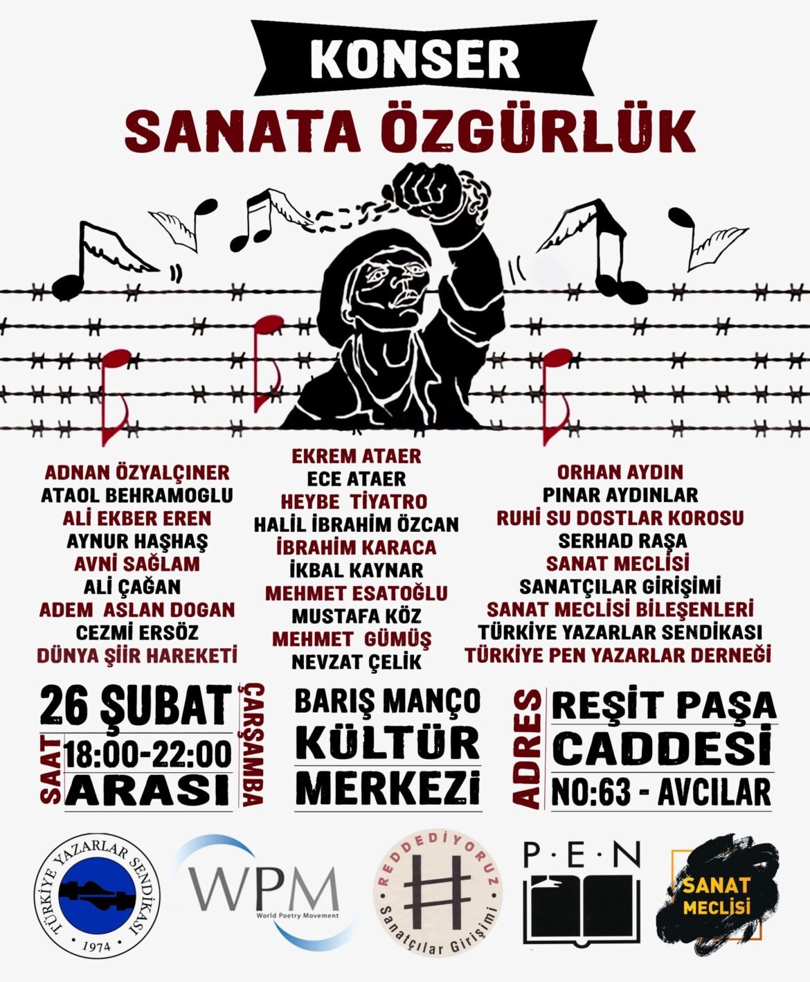Sanata Özgürlük Konserine Çağrı - Image 1