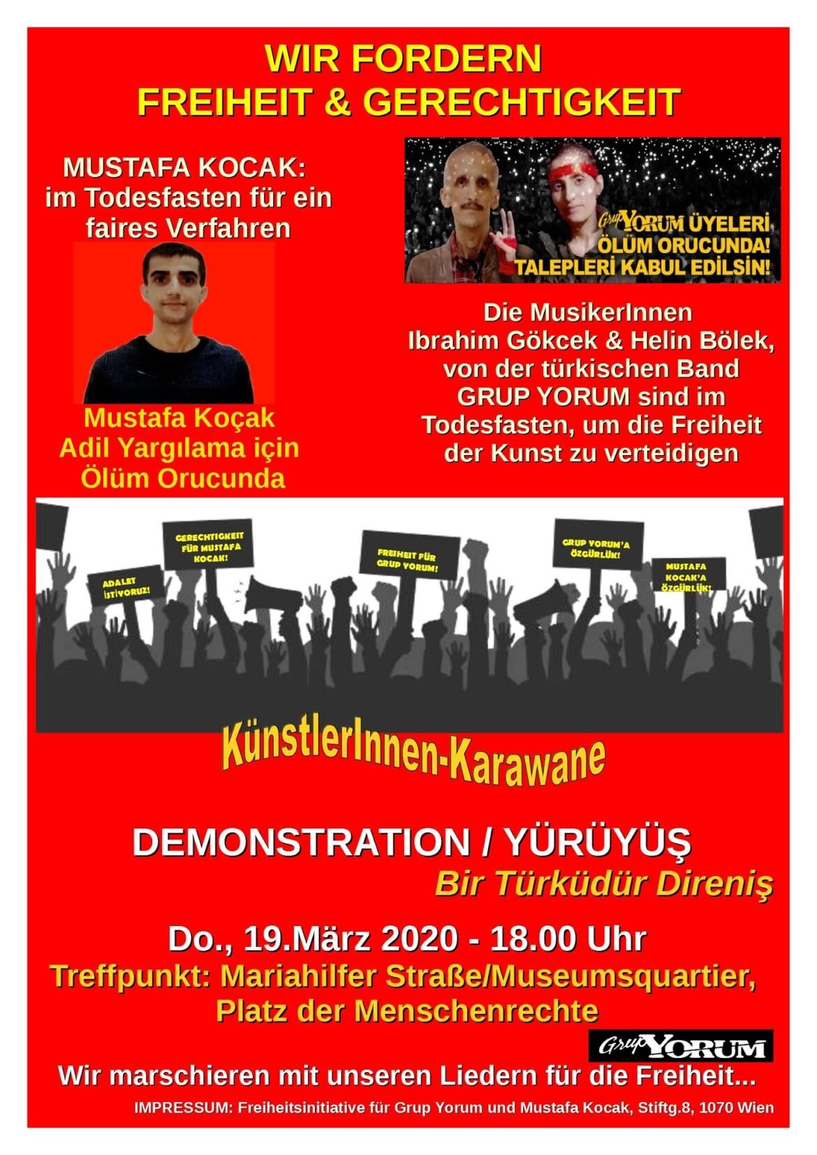 Avusturya’dan ‘Bir Türküdür Direniş’ Sanatçılar Karavanına Çağrı - Image 1