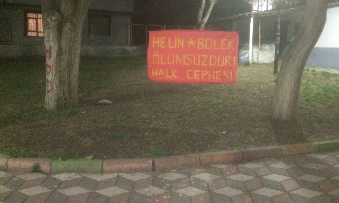 Ankara Halk Cephesi Helin Bölek İçin Pankart Astı - Image 1