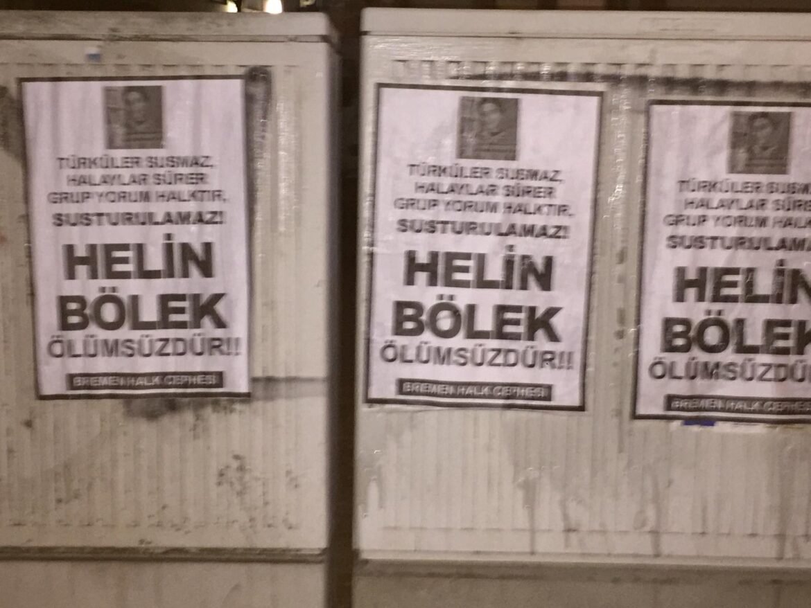 Bremen’de Helin Bölek ve Grup Yorum İçin Afişleme - Image 1