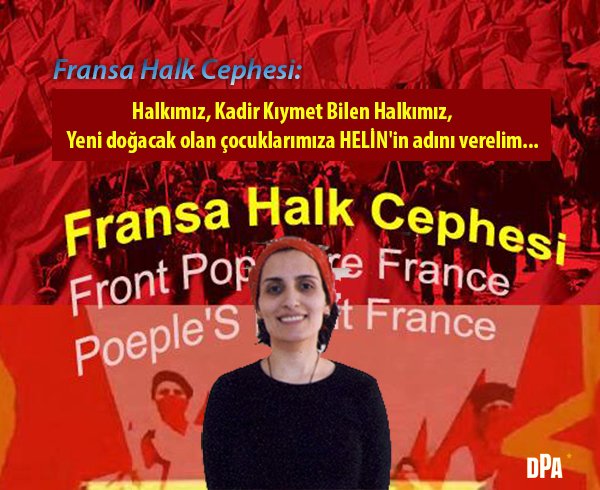 Fransa Halk Cephesinden Helin Bölek İçin Açıklama - Image 1