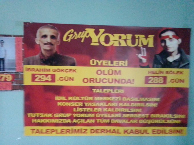 ÖLÜM ORUCUNDA OLAN GRUP YORUM ÜYESİ İBRAHİM GÖKÇEK 294.GÜNÜNDE - Image 1