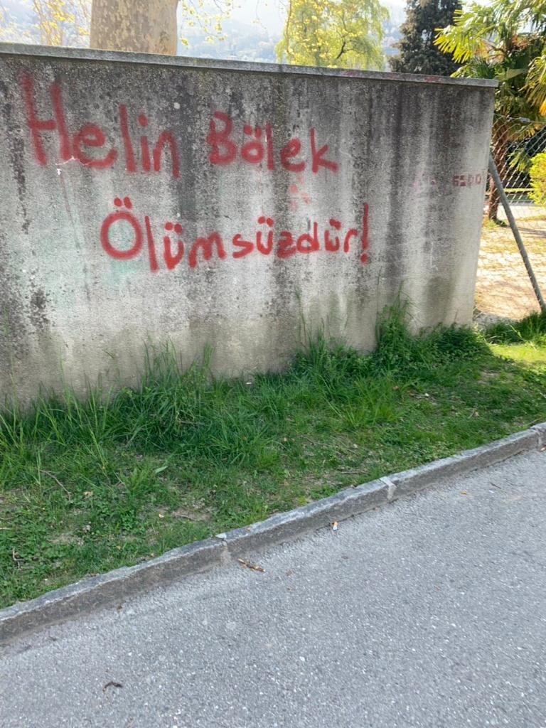 İsviçre’nin Ticino Kantonunda Grup Yorum İçin Duvar Yazılaması - Image 4 İsviçre’nin Ticino Kantonunda Grup Yorum İçin Duvar Yazılaması - Image 4