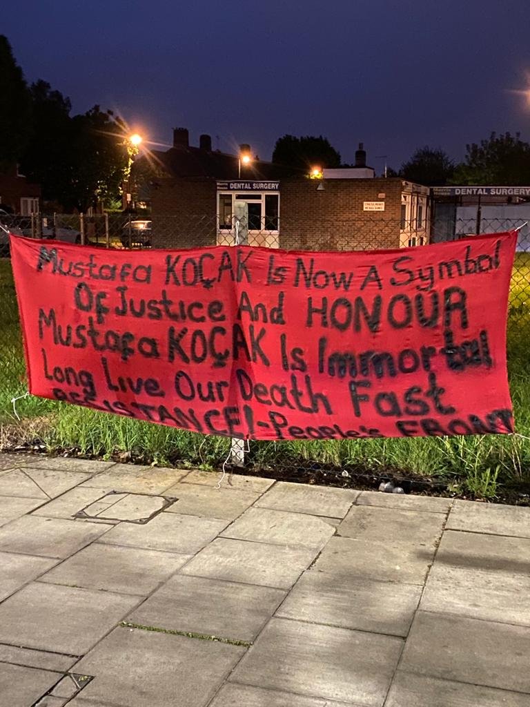 Londra Halk Cephesi Mustafa Koçak’ı Pankartlarla Selamladı - Image 1