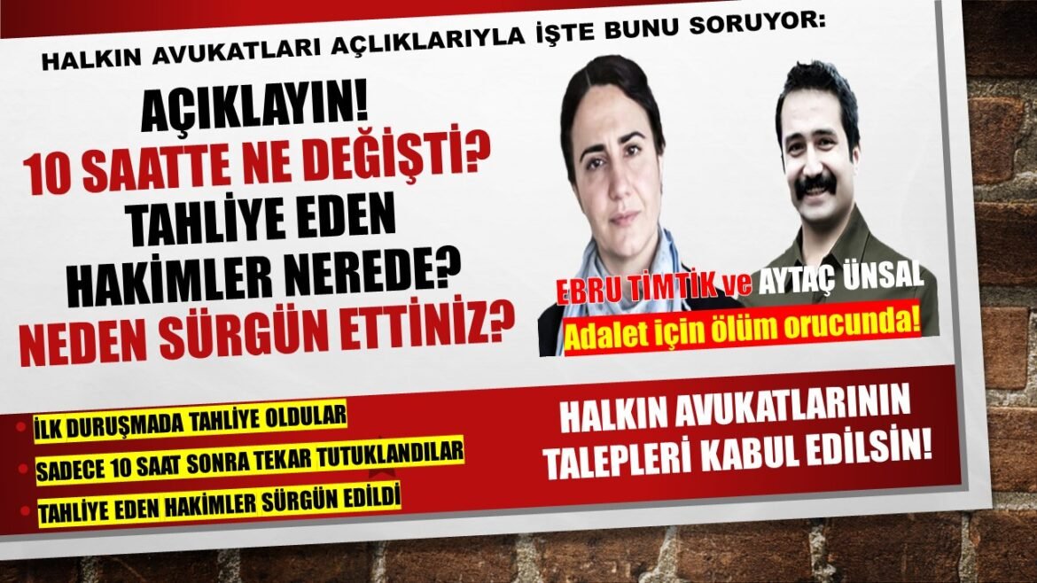 Halkın Avukatı Ebru Timtik Ölüm Orucu Direnişinin 141., Aytaç Ünsal 110. Gününde - Image 1