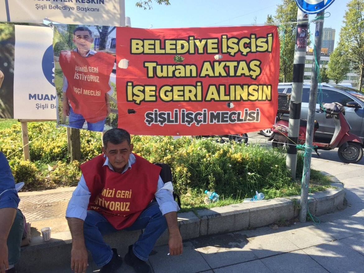 Şişli Belediyesi Önünde Turan Aktaş’ın Direnişi 228. Gününde - Image 1