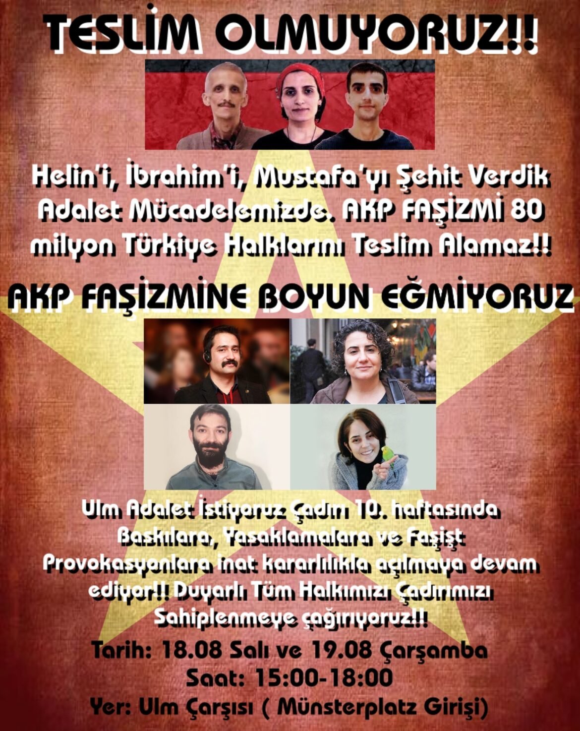 Ulm Adalet İstiyoruz Çadırı 10. Haftasında - Image 1