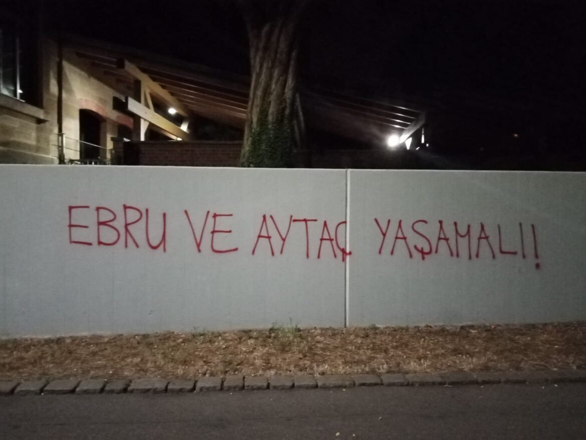 Stuttgart’da Dev-Gençliler Ölüm Orucu Direnişçileri İçin Yazılama Yaptı - Image 1