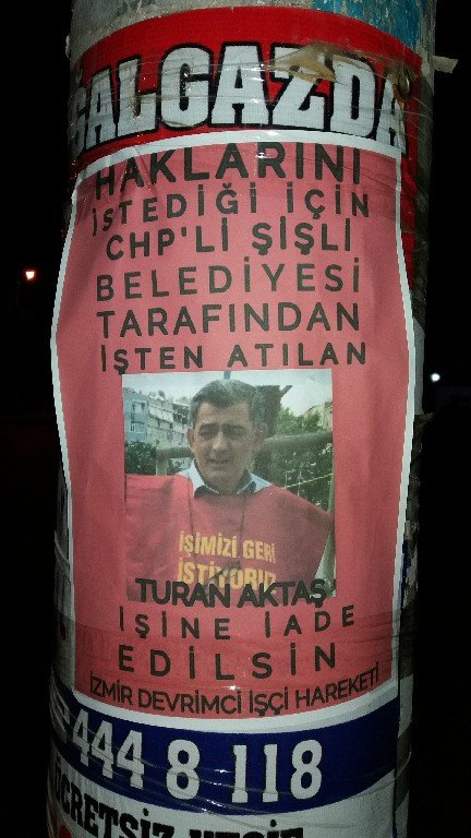 İzmir Devrimci İşçi Hareketi: Turan Aktaş İçin Pullama Çalışması Yaptı - Image 1