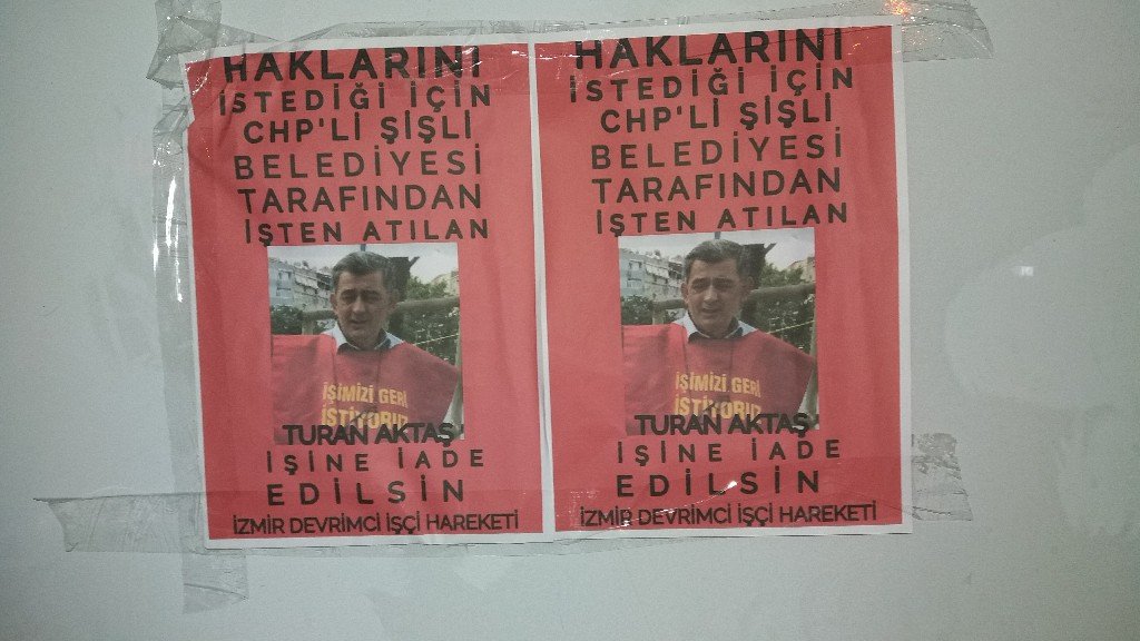 İzmir Devrimci İşçi Hareketi: Turan Aktaş İçin Pullama Çalışması Yaptı - Image 2 İzmir Devrimci İşçi Hareketi: Turan Aktaş İçin Pullama Çalışması Yaptı - Image 2