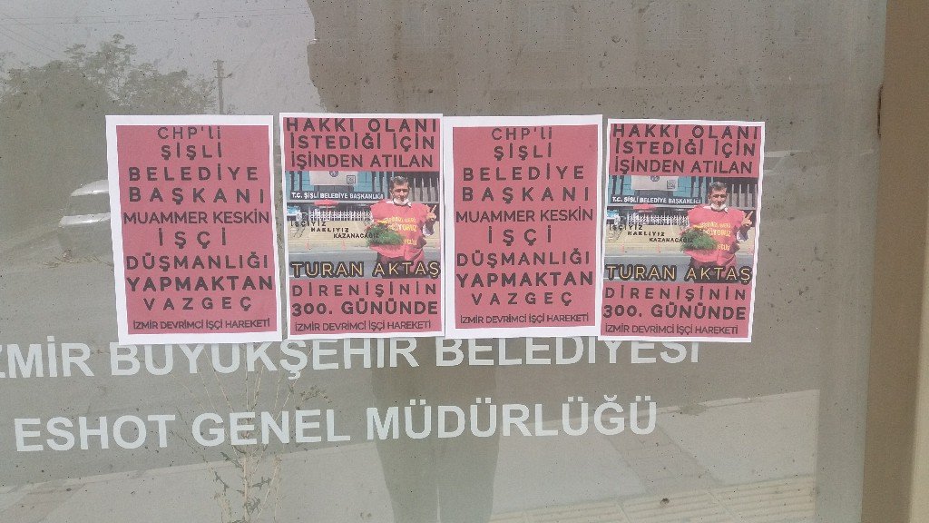 İzmir Devrimci İşçi Hareketi Turan Aktaş İçin Pullama Çalışması Yaptı - Image 2 İzmir Devrimci İşçi Hareketi Turan Aktaş İçin Pullama Çalışması Yaptı - Image 2