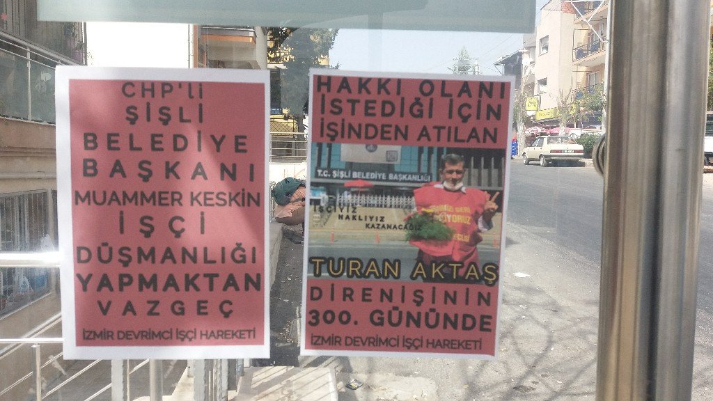 İzmir Devrimci İşçi Hareketi Turan Aktaş İçin Pullama Çalışması Yaptı - Image 3 İzmir Devrimci İşçi Hareketi Turan Aktaş İçin Pullama Çalışması Yaptı - Image 3