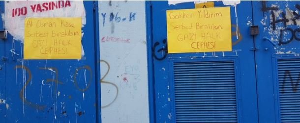 Gazi Halk Cephesi Hasta Tutsak Ali Osman Köse İçin Duvar Gazetesi Astı - Image 1