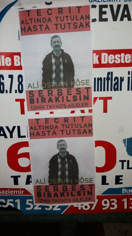 İzmir TAYAD’lı Aileler Hasta Tutsak Ali Osman Köse İçin Pullama Çalışması - Image 2 İzmir TAYAD’lı Aileler Hasta Tutsak Ali Osman Köse İçin Pullama Çalışması - Image 2