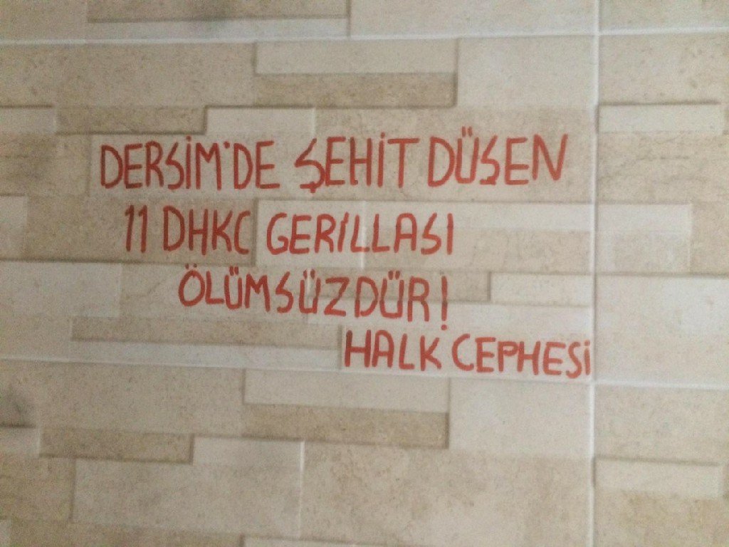Çayan Halk Cepheliler Yazılama Yaptılar - Image 1