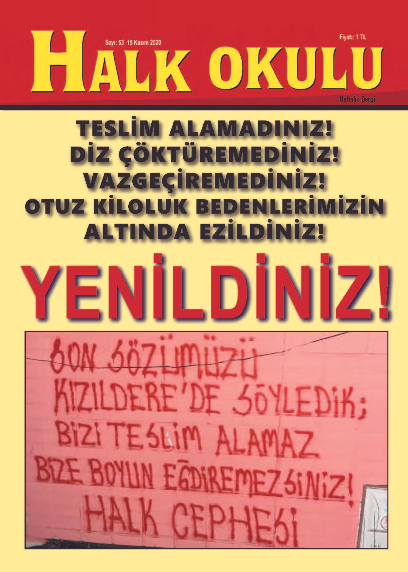 Halk Okulu 53. Sayısı Çıktı - Image 1 Halk Okulu 53. Sayısı Çıktı - Image 1