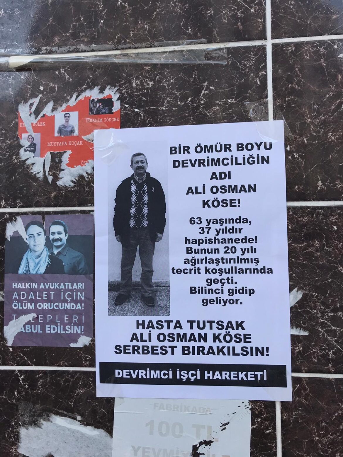 Devrimci İşçi Hareketi Duvar Gazeteleriyle Hasta Tutsakların Taleplerini Dile Getirdi - Image 1