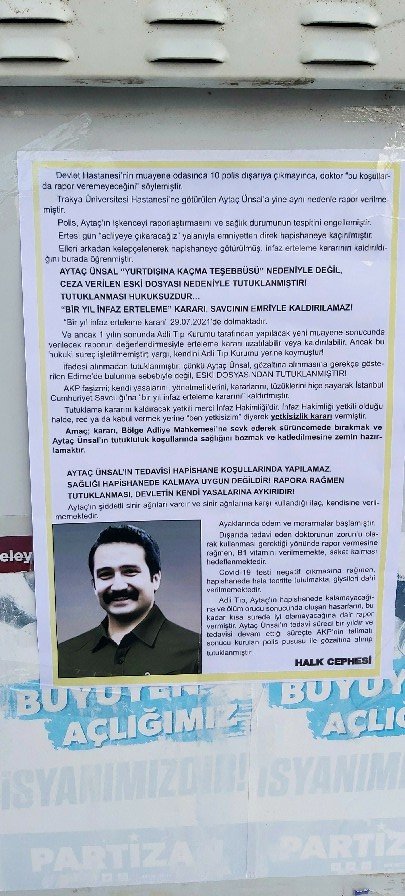 Sarıgazi Aytaç Ünsal İçin Duvar Gazetesi Çalışması - Image 1