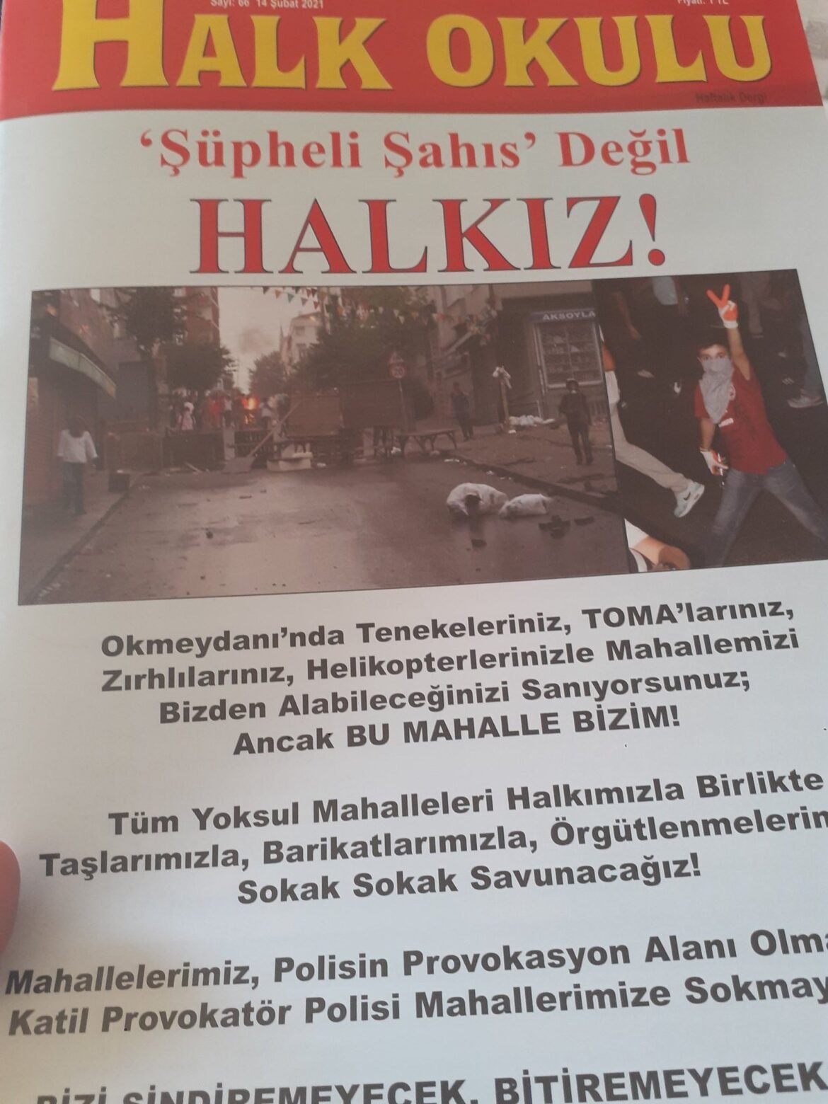 Bir Mayıs Mahallesinde Halk Okulu Dergisi Dağıtımı - Image 1