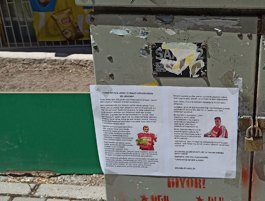 Ankara Direnişler Meclisi: Turan Aktaş İşe Geri İade Edilsin - Image 2 Ankara Direnişler Meclisi: Turan Aktaş İşe Geri İade Edilsin - Image 2