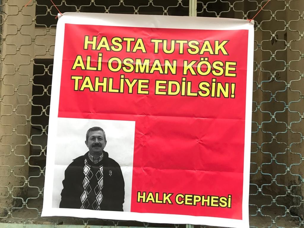 Sarıgazi Halk Cephesi Ali Osman Köse İçin Pankart Astı - Image 1
