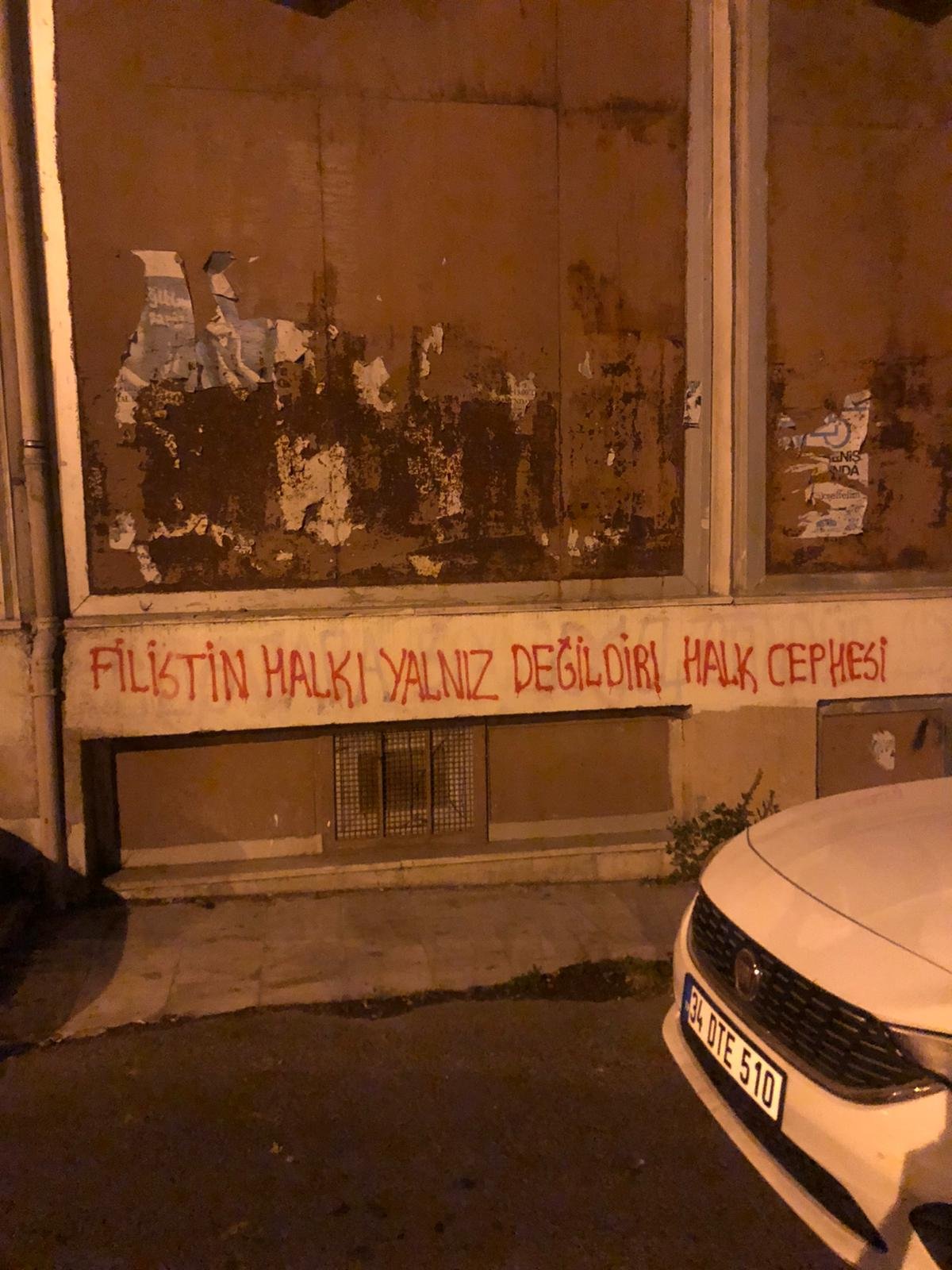 Çayan Halk Cephesi Filistin Halkı İçin Yazılama Yaptı - Image 1 Çayan Halk Cephesi Filistin Halkı İçin Yazılama Yaptı - Image 1