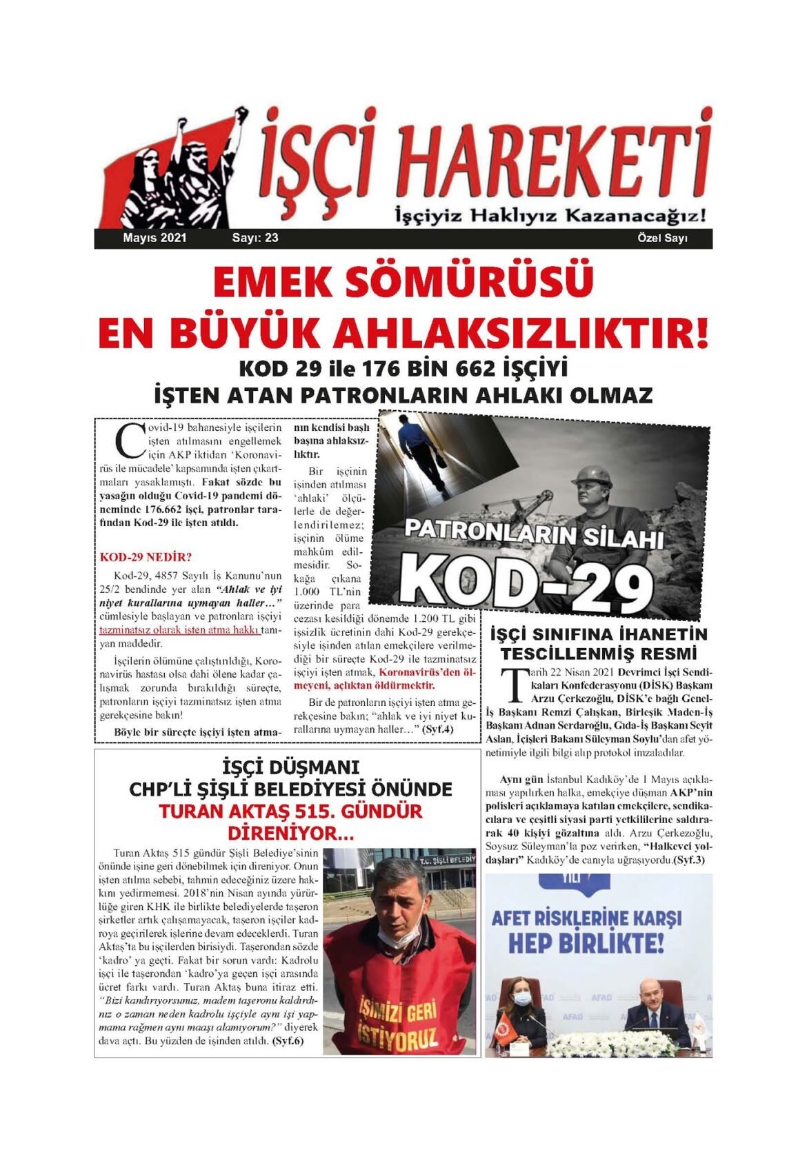 Devrimci işçi Hareketi Mayıs Özel Sayısını Yayınlıyoruz - Image 1