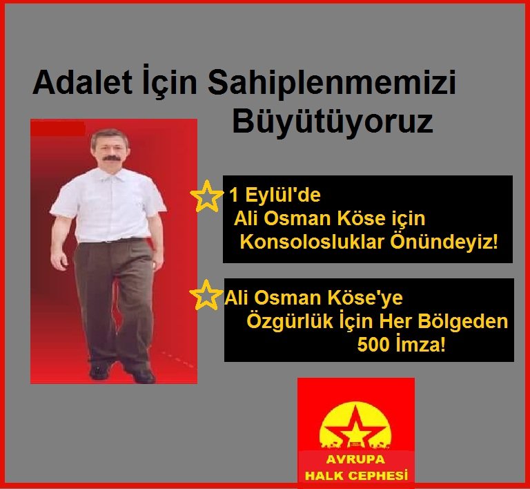 Avrupa Halk Cephesi: Adalet İçin Sahiplenmemizi Büyütüyoruz - Image 2 Avrupa Halk Cephesi: Adalet İçin Sahiplenmemizi Büyütüyoruz - Image 2