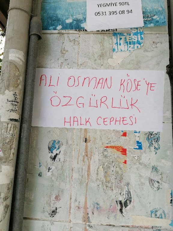 İkitelli Halk Cephesi: Hasta Tutsak Ali Osman Köse İçin Kuşlama Ve Duvar Gazetesi Çalışması Yaptı - Image 2 İkitelli Halk Cephesi: Hasta Tutsak Ali Osman Köse İçin Kuşlama Ve Duvar Gazetesi Çalışması Yaptı - Image 2