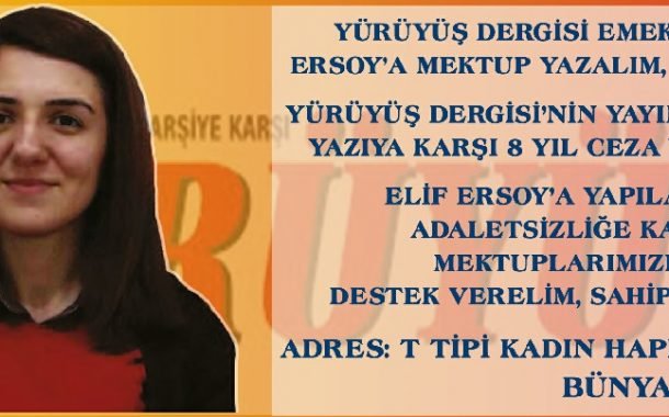 Yürüyüş Dergisi Emekçisi Elif Ersoy’a Yapılan Tecrit İşkencesine Son! - Image 1