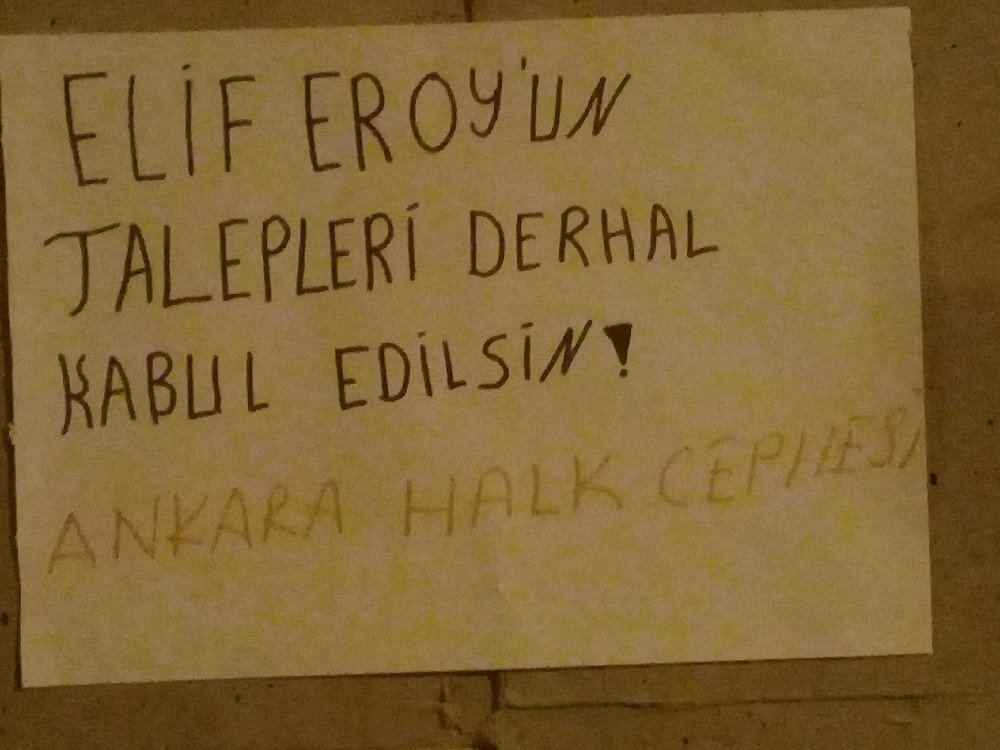 Ankara Halk Cephesi Elif Ersoy İçin Duvar Gazetesi Astı - Image 1