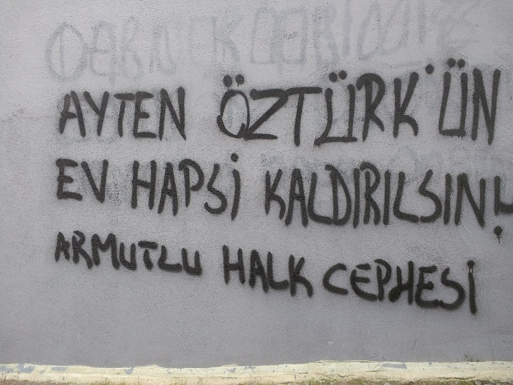 Armutlu Halk Cephesi Ayten Öztürk İçin Yazılama Yaptı - Image 1
