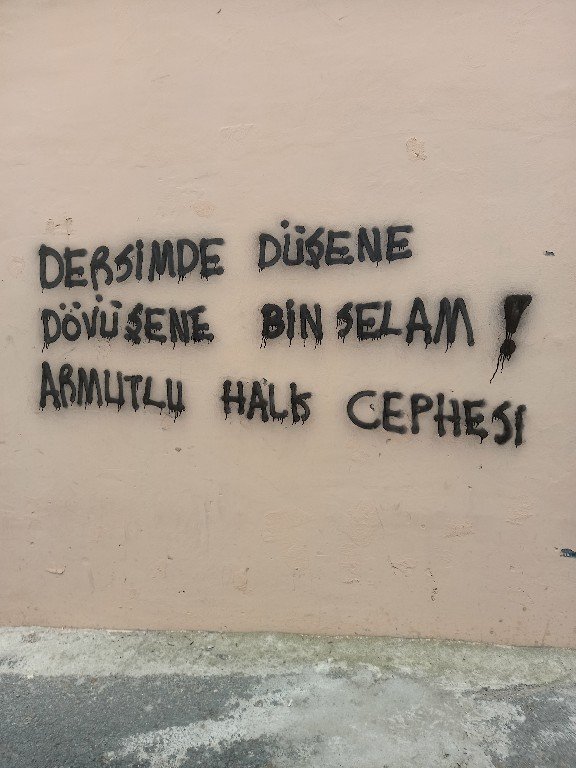 Armutlu ’da Dersim Şehitleri 11’ler İçin Yazılama - Image 1
