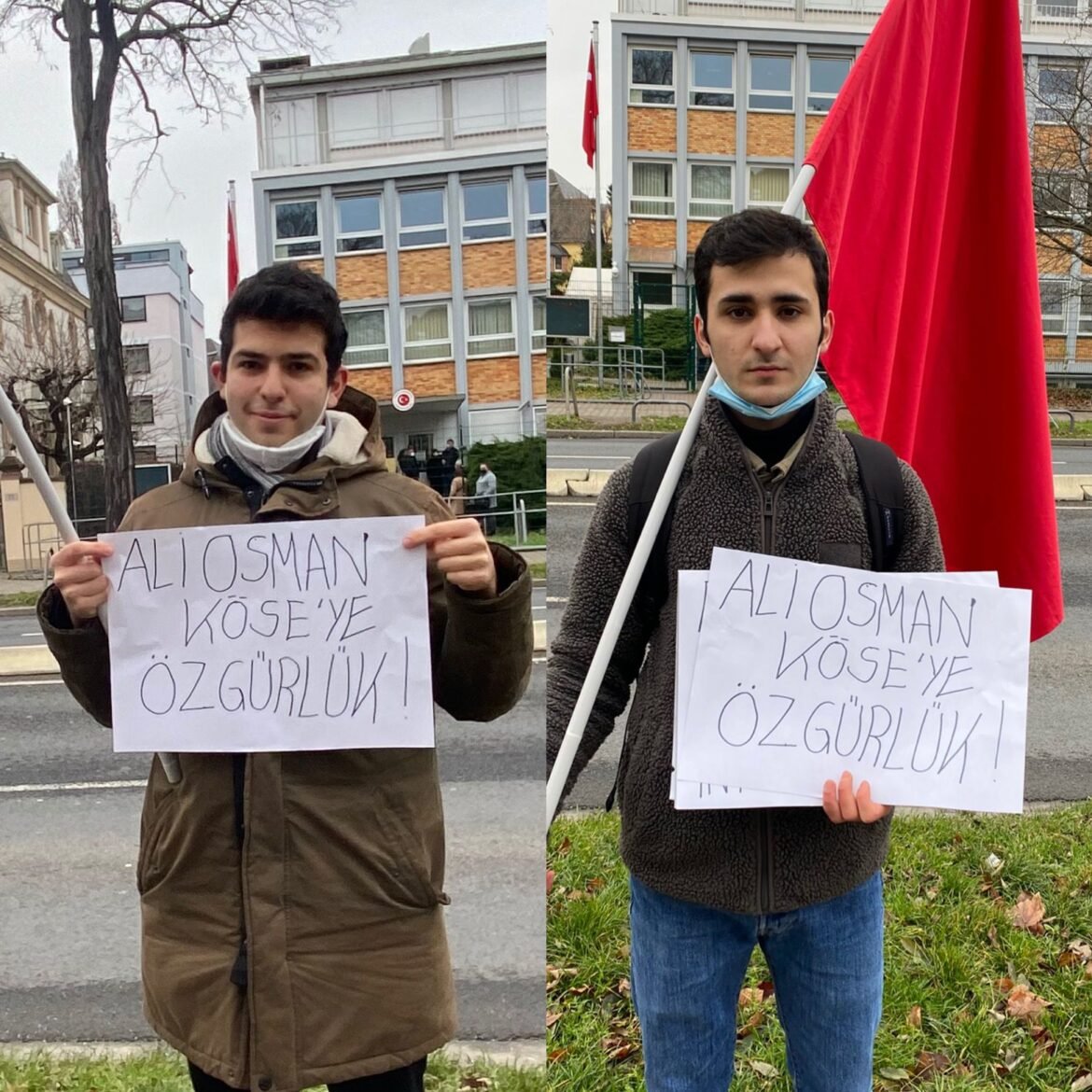 Avrupa Dev-Gençliler Türkiye Konsolosluğu Önünde Ali Osman Köse İçin Eylem Yaptı - Image 1