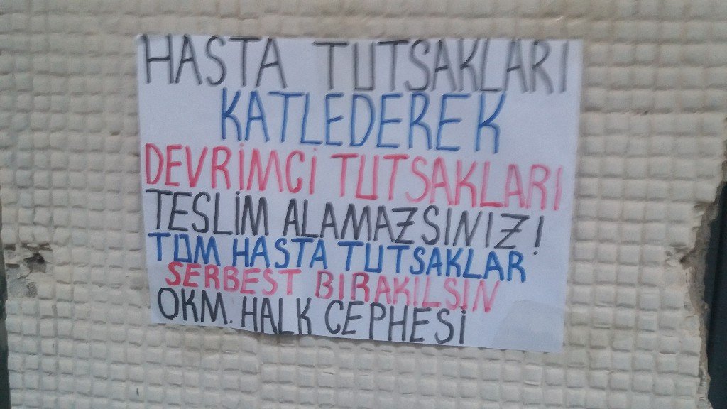 Okmeydanı’nda Hasta Tutsak Ali Osman Köse İçin Duvar Gazetesi Çalışması Yapıldı - Image 1