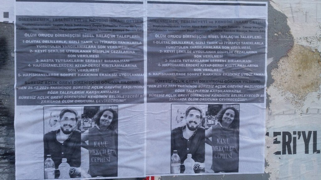Okmeydanı Halk Cephesi Sibel Balaç Ve Gökhan Yıldırım İçin Ozalit Astı - Image 1