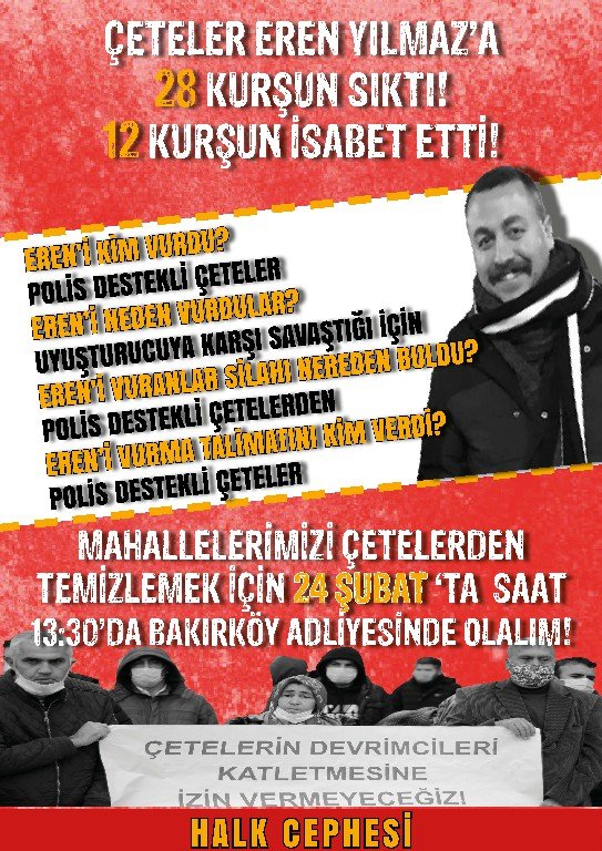 Çayan Halk Cephesi Eren Yılmaz’ın Mahkemesine Çağrı - Image 1
