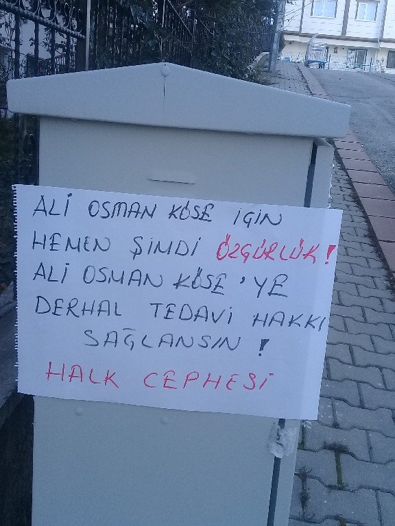 Ankara Halk Cephesi Ali Osman Köse İçin Duvar Gazetesi Astı - Image 1